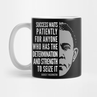 Booker T. Washington Inspirational Quote: Success Mug